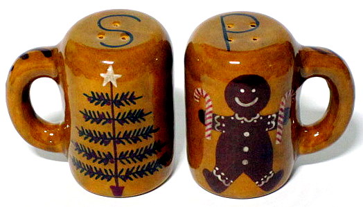 Gingerbread Man Salt & Pepper