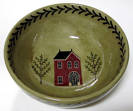 Bowl with Red House